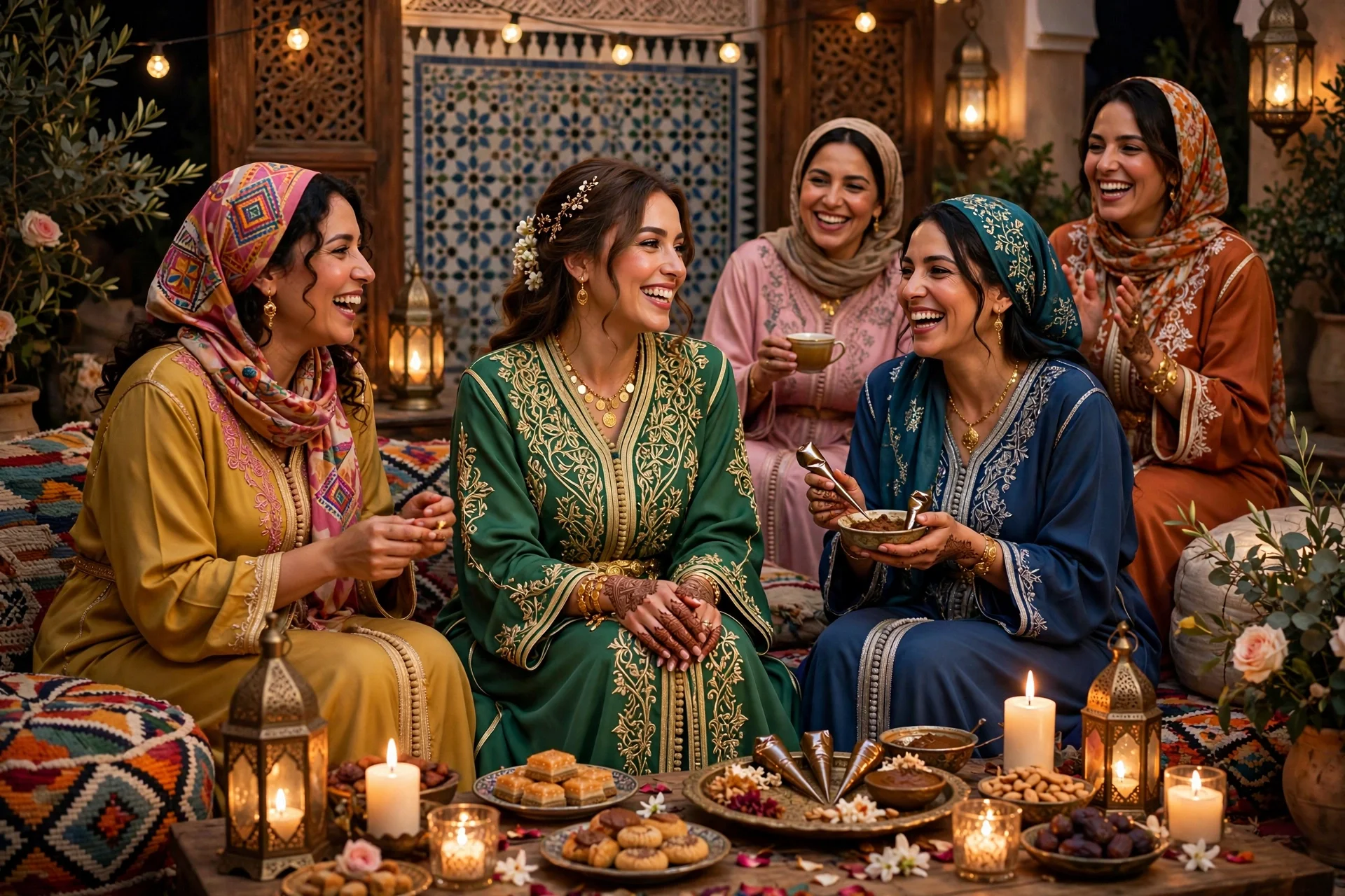ليلة الحناء المغربية التقليدية